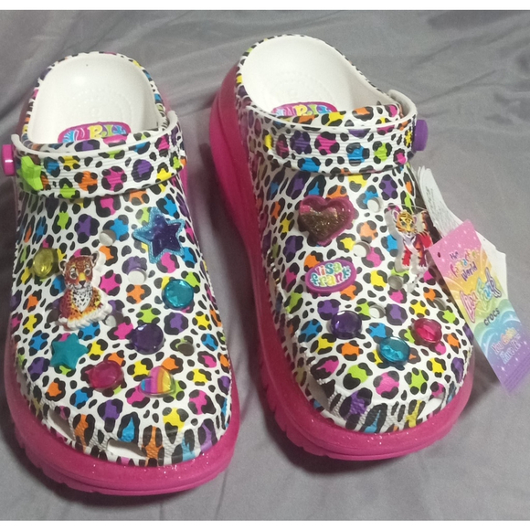 Brand New Lisa Frank Mega Crush Clog Sz W11 M9 Pink Cheetah Print Crocs Jewels,All Products : American Fashion Style Bags On Sale